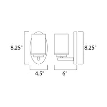 Load image into Gallery viewer, Corona Bath Wall Light - line drawing.