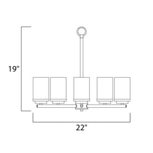 Load image into Gallery viewer, Corona Chandelier - line drawing.