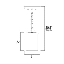 Load image into Gallery viewer, Corona Mini Pendant Light - line drawing.
