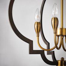Load image into Gallery viewer, Crest Chandelier in Detail.