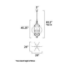 Load image into Gallery viewer, Crest Chandelier in Detail.