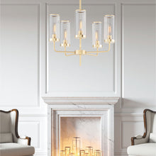 Load image into Gallery viewer, Crosby Chandelier in living room.