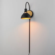 Load image into Gallery viewer, Dawn Plug-In Wall Light in Detail.