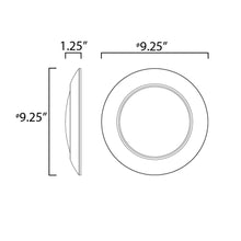 Load image into Gallery viewer, Diverse LED Flush Mount Ceiling Light - line drawing.