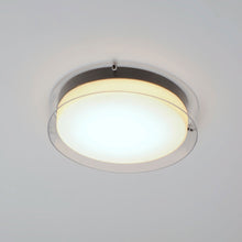 Load image into Gallery viewer, Duo Glass LED Flush Mount Ceiling Light in Detail.