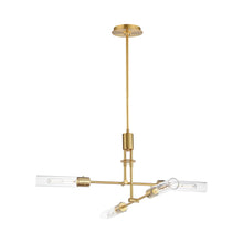 Load image into Gallery viewer, Equilibrium LED Pendant Light in Natural Aged Brass.