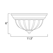 Load image into Gallery viewer, Essentials 583 Flush Mount Ceiling Light - line drawing.
