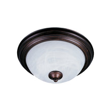 Load image into Gallery viewer, Essentials 584 Flush Mount Ceiling Light in Small/1-Light/Marble/Oil Rubbed Bronze.