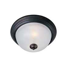Load image into Gallery viewer, Essentials 584 Flush Mount Ceiling Light in Small/1-Light/Frosted/Oil Rubbed Bronze.