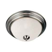 Load image into Gallery viewer, Essentials 584 Flush Mount Ceiling Light in Medium/Frosted/Satin Nickel.
