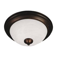 Load image into Gallery viewer, Essentials 584 Flush Mount Ceiling Light in Large/Marble/Oil Rubbed Bronze.