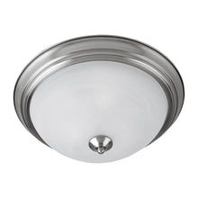 Load image into Gallery viewer, Essentials 584 Flush Mount Ceiling Light in Large/Marble/Satin Nickel.