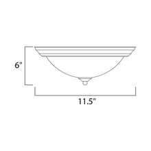 Load image into Gallery viewer, Essentials 584 Flush Mount Ceiling Light - line drawing.