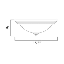 Load image into Gallery viewer, Essentials 584 Flush Mount Ceiling Light - line drawing.