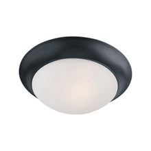 Load image into Gallery viewer, Essentials 585 Flush Mount Ceiling Light in 2-Light/Black/Frosted.
