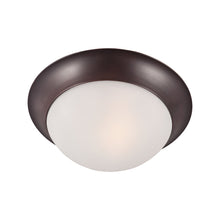 Load image into Gallery viewer, Essentials 585 Flush Mount Ceiling Light in 2-Light/Oil Rubbed Bronze/Frosted.