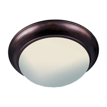 Load image into Gallery viewer, Essentials 585 Flush Mount Ceiling Light in 3-Light/Oil Rubbed Bronze/Frosted.