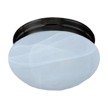 Load image into Gallery viewer, Essentials 588 Flush Mount Ceiling Light in 9-Inch/Oil Rubbed Bronze/Marble.