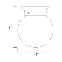 Load image into Gallery viewer, Essentials 588 Flush Mount Ceiling Light - line drawing.
