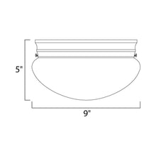 Load image into Gallery viewer, Essentials 588 Flush Mount Ceiling Light - line drawing.