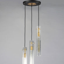 Load image into Gallery viewer, Flambeau 3 Light Pendant Light in Detail.