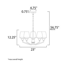 Load image into Gallery viewer, Goblet Chandelier - line drawing.