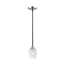 Load image into Gallery viewer, Goblet Mini Pendant Light in Black/Satin Nickel.
