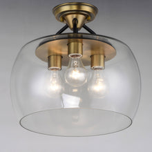 Load image into Gallery viewer, Goblet Semi Flush Mount Ceiling Light in Detail.