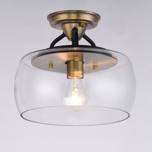 Load image into Gallery viewer, Goblet Semi Flush Mount Ceiling Light in Detail.