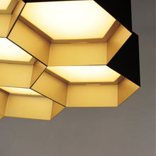 Load image into Gallery viewer, Honeycomb LED Chandelier in Detail.