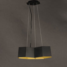 Load image into Gallery viewer, Honeycomb LED Chandelier in Detail.