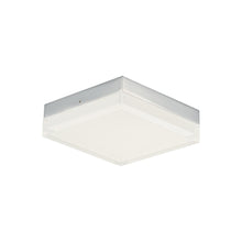 Load image into Gallery viewer, Illuminaire II LED Flush Mount Ceiling Light in Medium/Square/Polished Chrome.