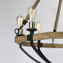 Load image into Gallery viewer, Lodge Chandelier in Detail.
