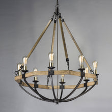 Load image into Gallery viewer, Lodge Chandelier in Detail.