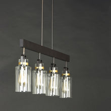 Load image into Gallery viewer, Magnolia Linear Pendant Light in Detail.