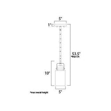 Load image into Gallery viewer, Magnolia Pendant Light - line drawing.