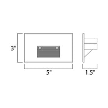 Load image into Gallery viewer, Path LED Step Light - line drawing.