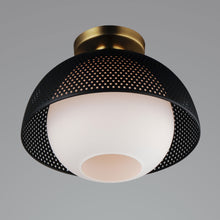 Load image into Gallery viewer, Perf Flush Mount Ceiling Light in Detail.