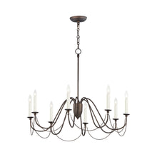 Load image into Gallery viewer, Plumette Chandelier in Chestnut Bronze (8-Light).
