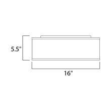 Load image into Gallery viewer, Prime LED Flush Mount Ceiling Light - line drawing.