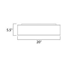 Load image into Gallery viewer, Prime LED Flush Mount Ceiling Light - line drawing.