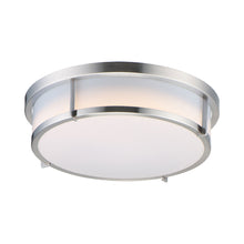 Load image into Gallery viewer, Rogue Flush Mount Ceiling Light in Satin Nickel (1-Light).
