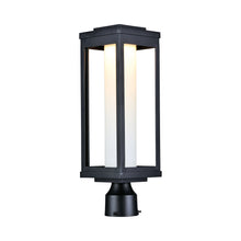 Load image into Gallery viewer, Salon Outdoor LED Post Light in Satin White.