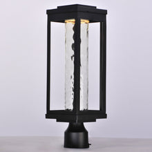 Load image into Gallery viewer, Salon Outdoor LED Post Light in Detail.