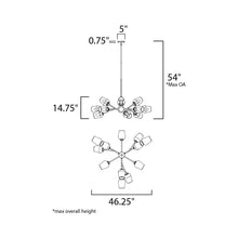 Load image into Gallery viewer, Savvy Chandelier - line drawing.