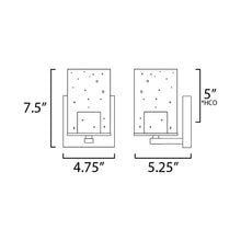 Load image into Gallery viewer, Sleek Bath Wall Light - line drawing.