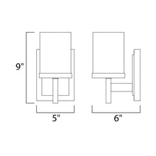 Load image into Gallery viewer, Tetra Bath Wall Light - line drawing.