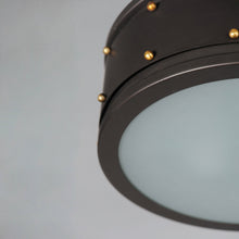 Load image into Gallery viewer, Trestle Flush Mount Ceiling Light in Detail.