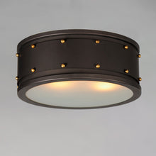 Load image into Gallery viewer, Trestle Flush Mount Ceiling Light in Detail.