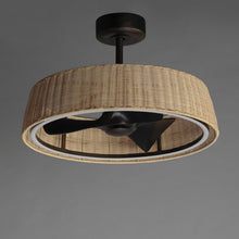 Load image into Gallery viewer, Tulum Outdoor LED Ceiling Fan in Detail.